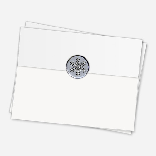 Silver Foil Classic Envelope Seals